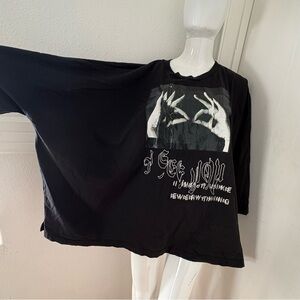 Vintage Diesel Magic Hands Boxy Graphic Oversized T shirt Top